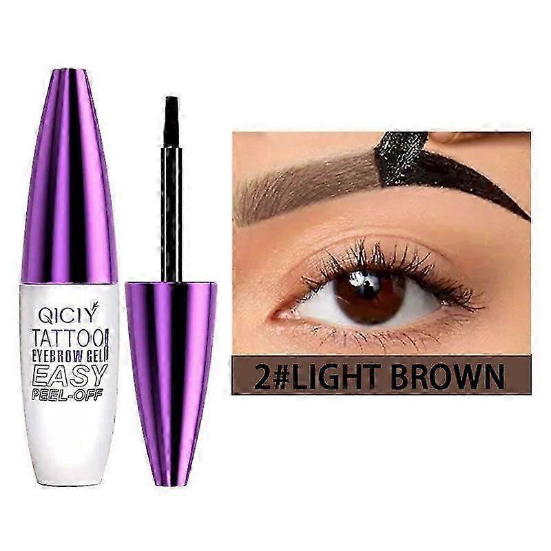 Easy Peel Off Eyebrow Gel, Tattoo Eyebrow Gel Easy Peel Off, Tinted Eye Brow, Professional Eye Brow Tint, Waterproof Sweatproof