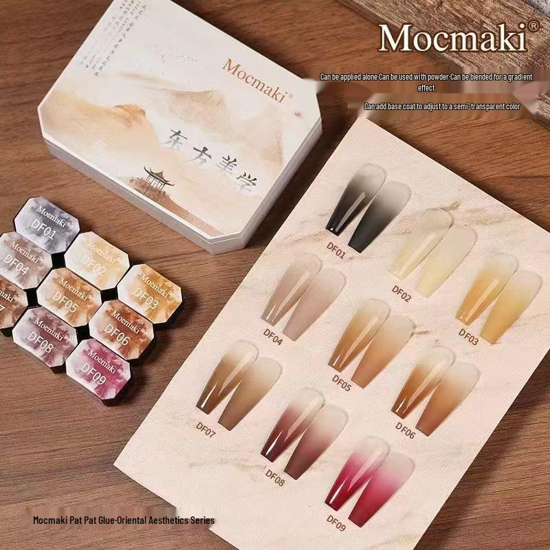 

Chinese Style Iridescent Red Nail Art Gel - No Wipe Satin Finish for Gradient Ombre Designs