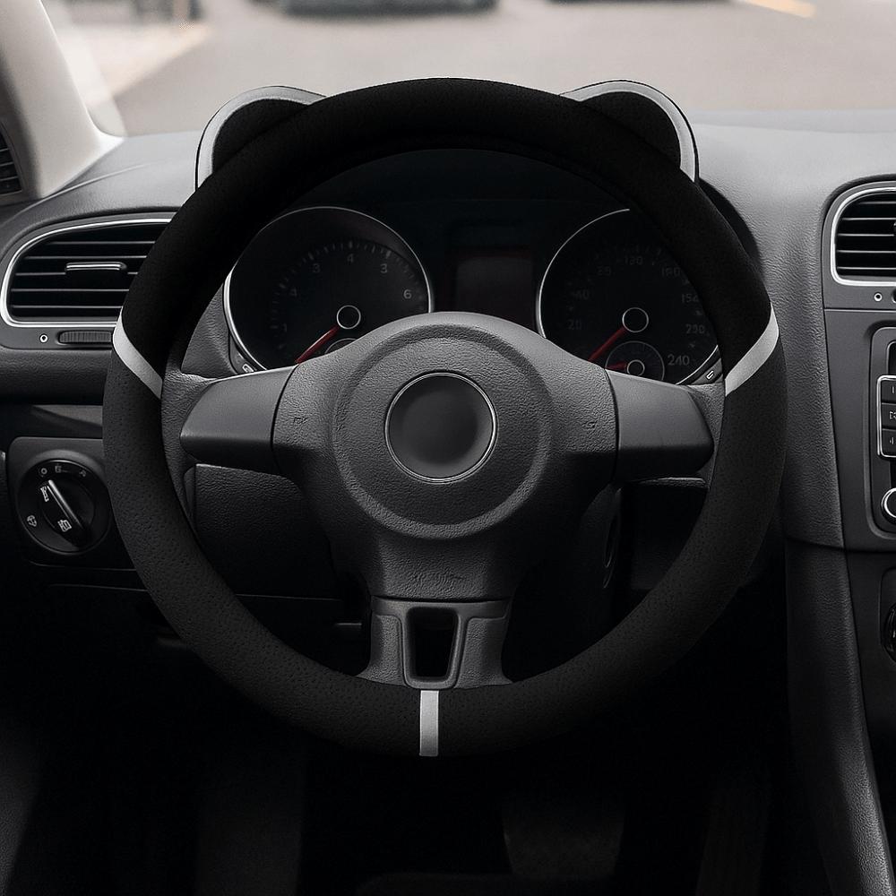 Breathable Car  Steering Cover Anti Slip Steering Wheel Sleeve Cute Handle Cover  Women Use