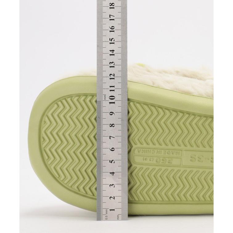 Boa Volume Flat Slippers with Ears, Women's Shoes, Shoes, Slippers, Spring, Autumn, Winter, Cold Protection, Warm, Fluffy, Fluffy, Cold Prevention,