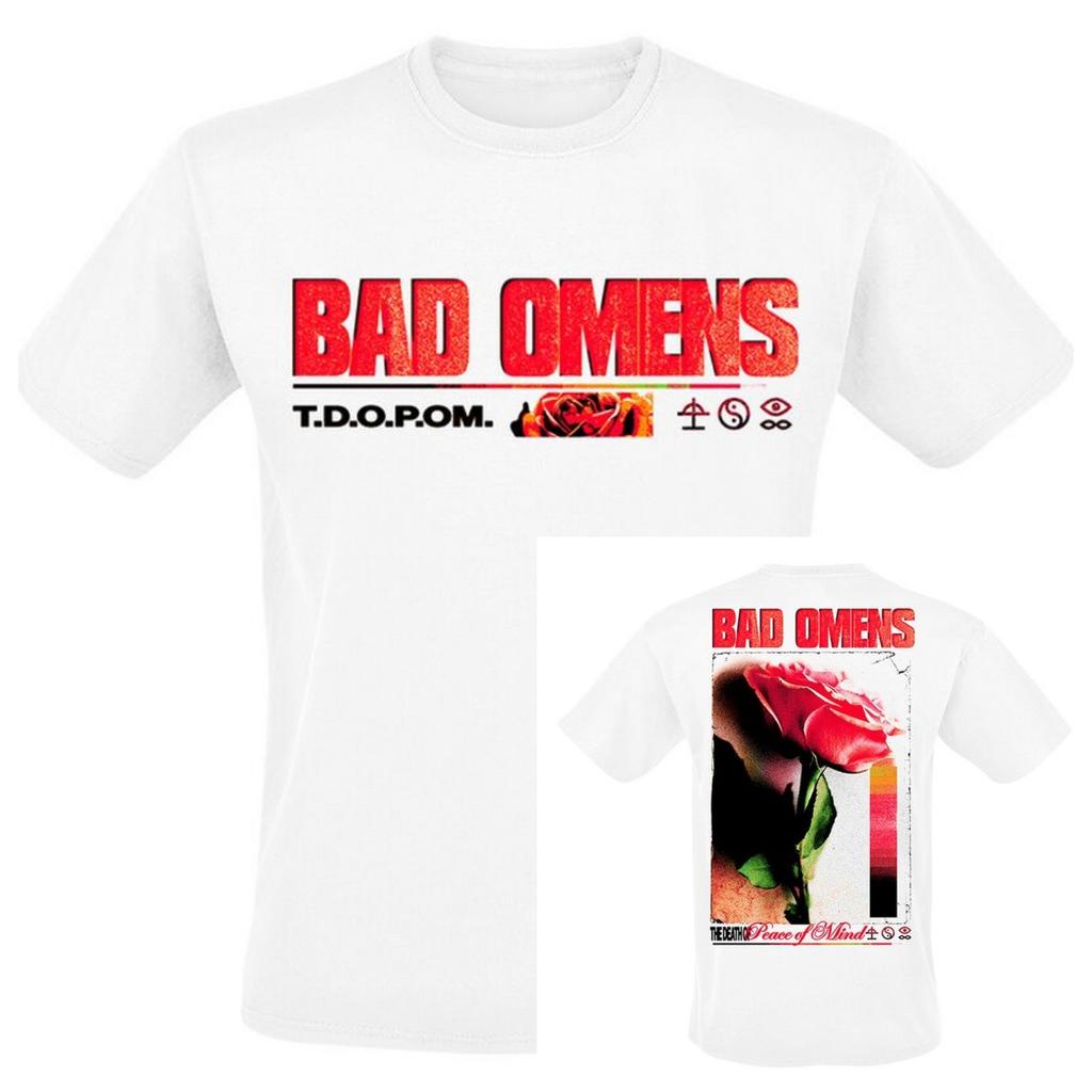 Y2k Bad Omens Cotton Band Shirt Unisex Summer Short Sleeve Fashion Brand Tee Luxury Casual Vintage