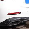 Soft Carbon Fiber Car Rear Fog Lamp Decorative Strip Trim Sticker For Mercedes Benz C-Class W206 2022-2024 Car Accessories