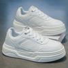 Casual Sneaker Apring and Autumn Skateboard Wear-resistant Soft and Comfortable Student Skateboard Non-Slip Loafers White  New