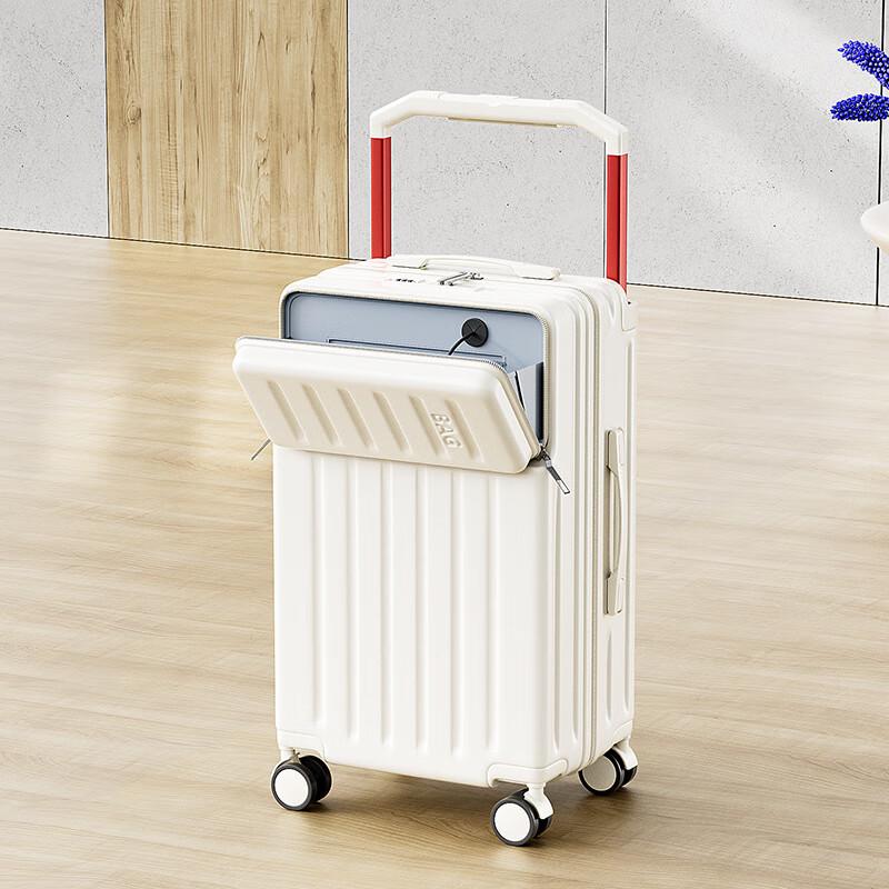 OEING Front-Opening Wide Spinner Luggage 24 inch