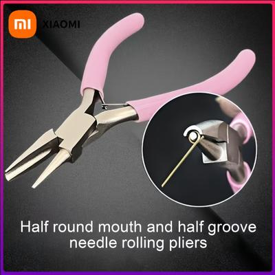 Needle Pliers DIY Hand Accessories Tools 5 Inch Mini Pliers,wire Winding Pliers,jewelry Pliers, Half Groove and Half Round Mouth