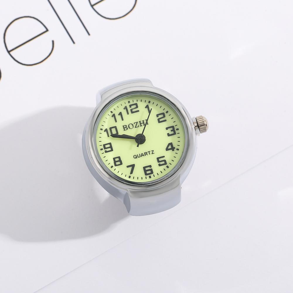 

Винтажные часы-кольцо бронзового тона с эластичным ремешком, кварцевые, женские серебряный