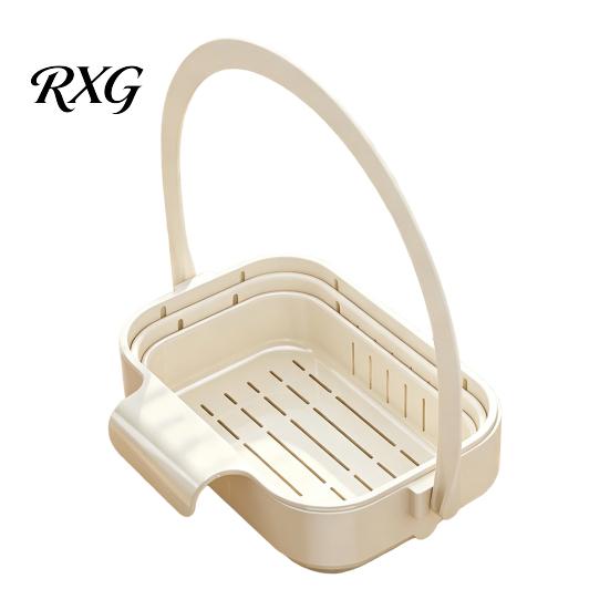 Quick Drying Kitchen Gadget Hanging Sink Drain Basket, Foldable Stretchable Colander, Space Saving Food Basket Strainer, Multi-functional Faucet
