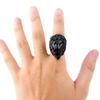 Retro Men's Ring Crown Lion Head Lion King Ring Exaggerated Halloween Ornament