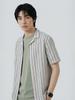Polhaem Men'S Jacquard Stripe Short Sleeve Shirt_Phg2Wc1187