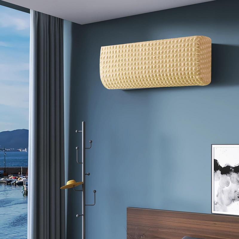 1PCS Wall Air Conditioner Dust Cover Solid Color Home Decor Washable Wall Mounted Protector Protective Easy Cleaning Cover Dust