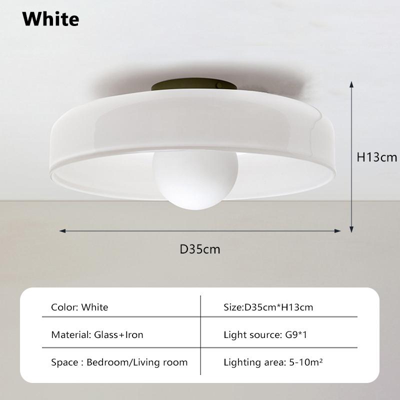 Nordic 35cm Ceiling Light Glass G9 Source Room Decor Wall Lamp Bedroom Living Room Interior Home Decoration LED Lighting Fixture