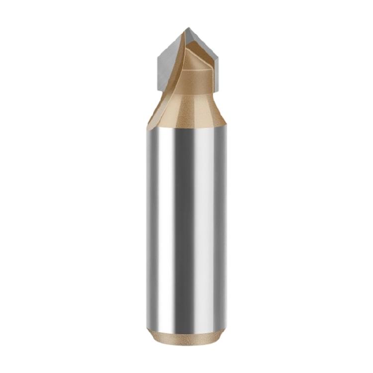 Industrial 12mm Shank V Grooves Router Bit 90°Cutting Angle Woodworking Tool For Professional Carpentry Applications