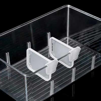 Séparateur de réfrigérateur, séparateur de rangement et d'organisation multifonctionnel, clip de séparation de réfrigérateur à pression, peut être ajusté, clip de séparation polyvalent