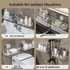 Bohrfreie Waschbecken-Regale Wandmontierte Wasserhahn-Regale Geschenke Toilettenwaschbecken Spiegel Aufbewahrungsbox