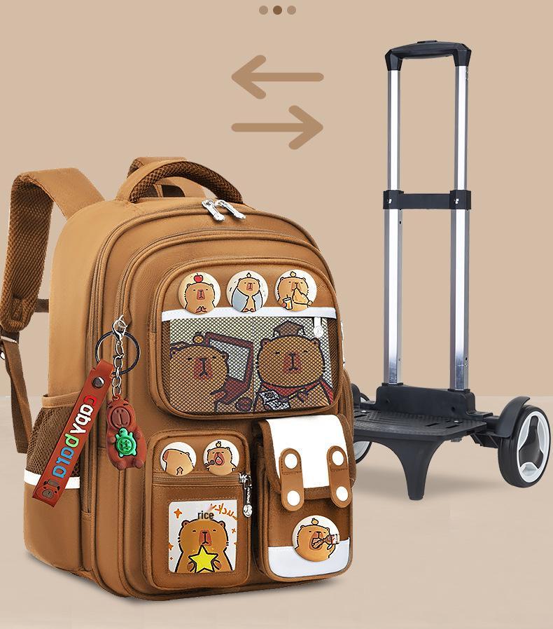 Large Capacity Trolley Schoolbags for Grades 2, 3 & 6 – Lightweight Backpacks for Kids