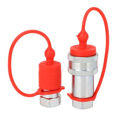 Hydraulische Schnellkupplung 3/8 Zoll NPT Gehärteter Stahl 24 GPM 3600 PSI Hydraulikkupplung