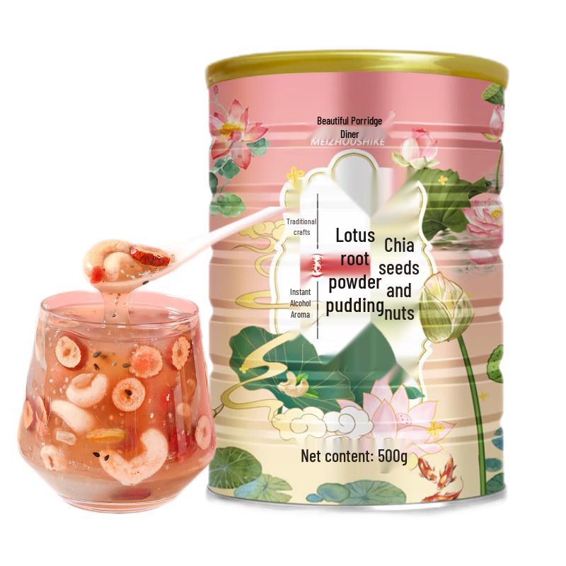 Meizhou Shike Instant Chia Seed & Nut Lotus Root Powder Drink Mix