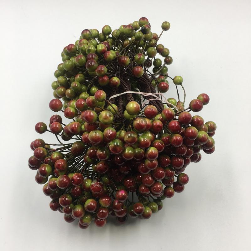 8mm Double-Headed Berry Branches for Christmas Wreaths & Wedding Candy Box Decor