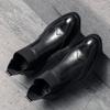 Winter Comfy British Style Man Ankle Boots Leather Brogue Shoe Retro Formal Business Dress Shoe Mens Boots Chelsea Fashion Shoes
