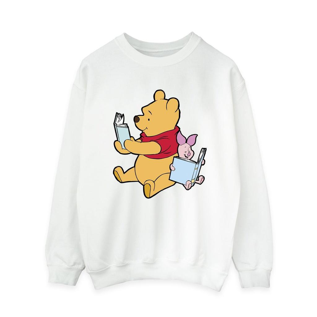 Winnie the Pooh Womens/Ladies Reading Sweatshirt
