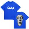 Lady Gaga The Mayhem Ball Tour 2025 Graphic T-Shirts Unisex Women Casual 100% Cotton Short Sleeve T Shirt Hip Hop Clothing T-shirt