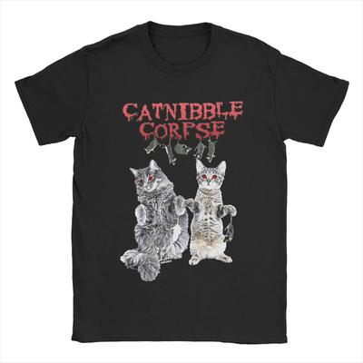 Męskie Koszulki Catnibble Cannibal Corpse Bawełniane Topy Unikalne Krótki Rękaw Okrągły Dekolt Koszulki Letnia Koszulka