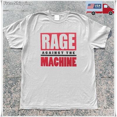 Rage Against The Machine T-Shirt Großes Logo Unisex Weißes Baumwoll-T-Shirt S-5XL Unisex T-Shirt