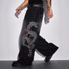 2026 High-Waisted Straight Fit Washed Denim Jeans Men Women Streetwear Vintage Casual Trousers