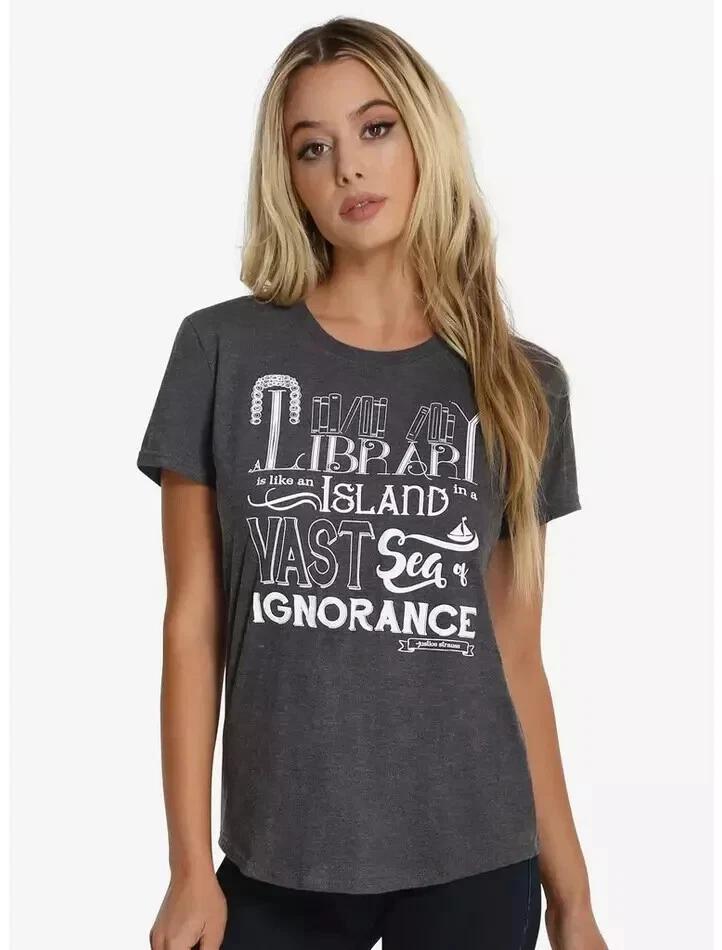 Netflix A Series of Unfortunate Events Juniors A Library.. Shirt New Small XL