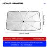 Car Sunshade Front Window Parasol Foldable Umbrella Windshield Sun Shade For Benz AMG W213 W124 W108 W126 Exclusive W204 W222 FRM7