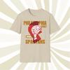 Herren- und Damen-T-Shirts Philadelphia Spartans 1967 NPSL Vintage Offset-Druck Fußball-T-Shirt