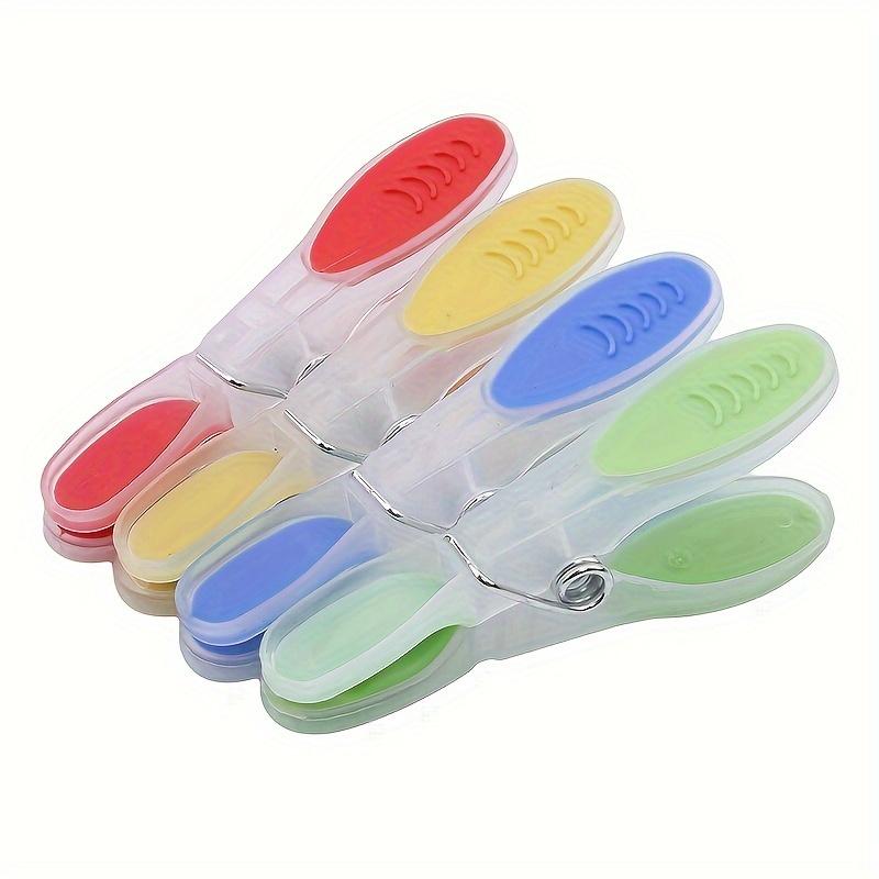 12pcs / Pack Soft Laundry Folder Small Drying Clip Plastic Clothespin Windproof Underwear Socks Drying Rack Clothespin