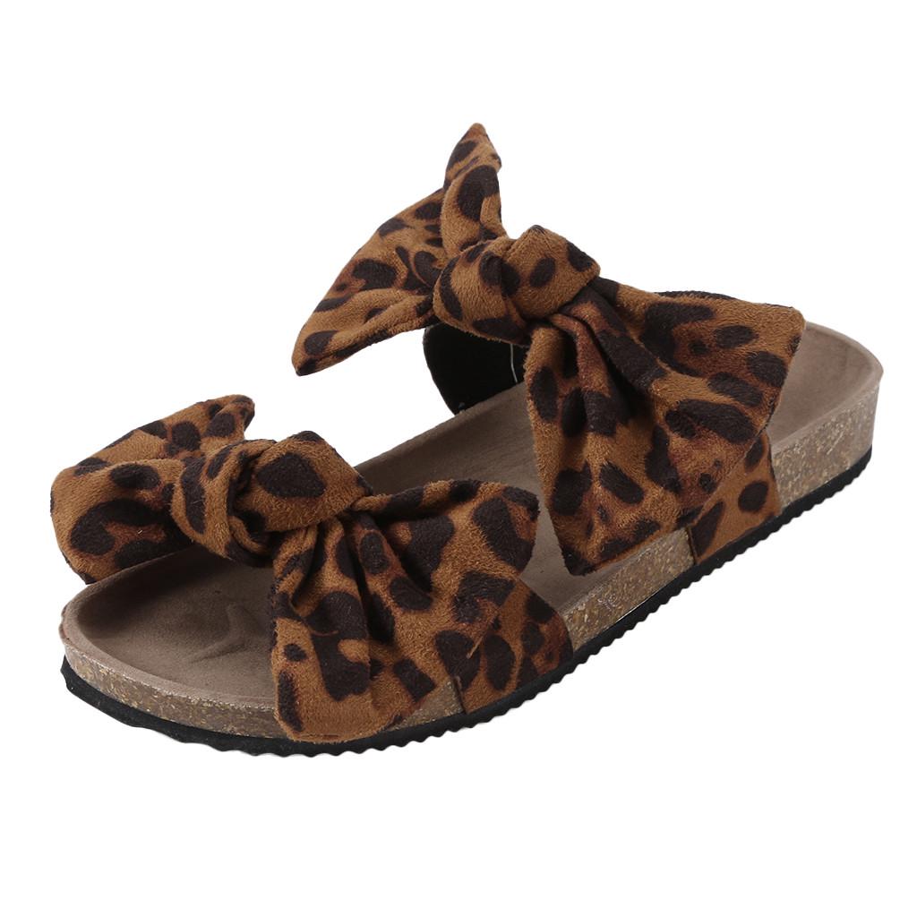 Women's Sandals Bowknot Roman Flat Slippers Casual Beach Indoor&Outdoor Shoes