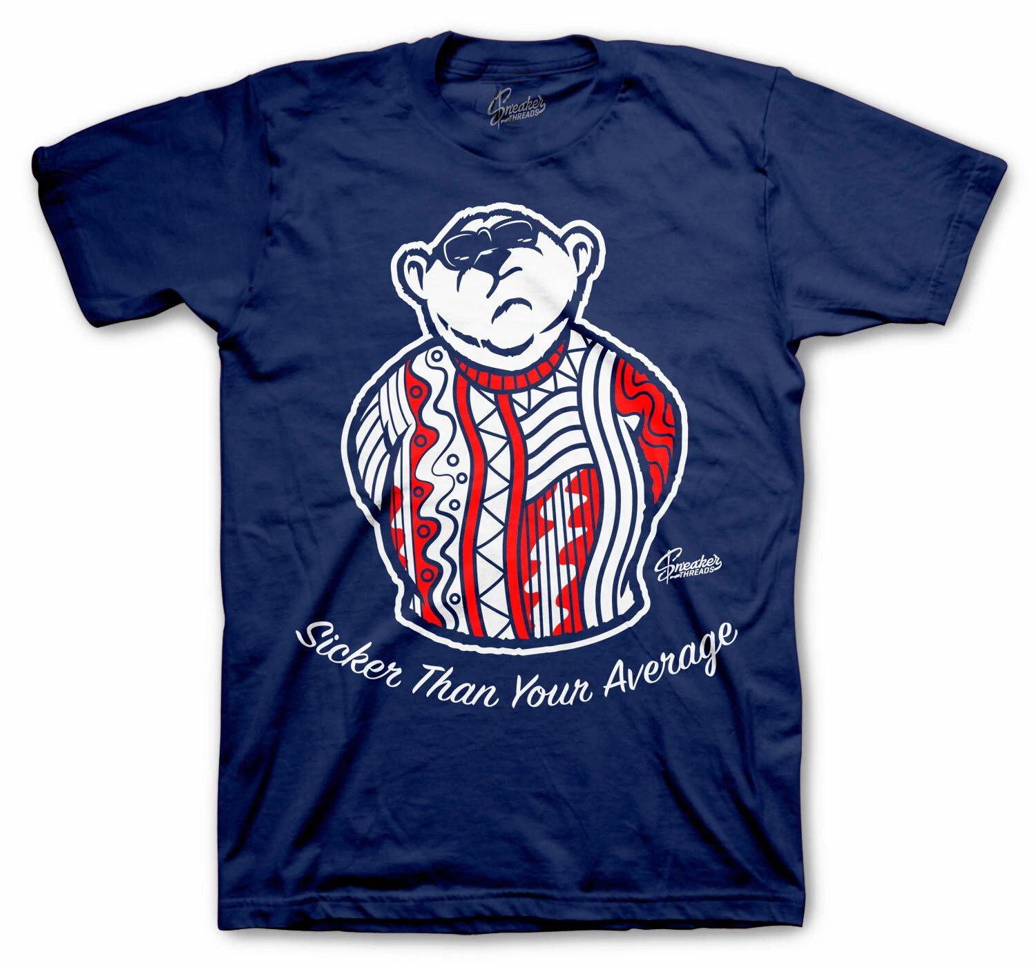Shirt Match Foamposite Blue Void Foam Shoes Tee - BIG bear Tee M