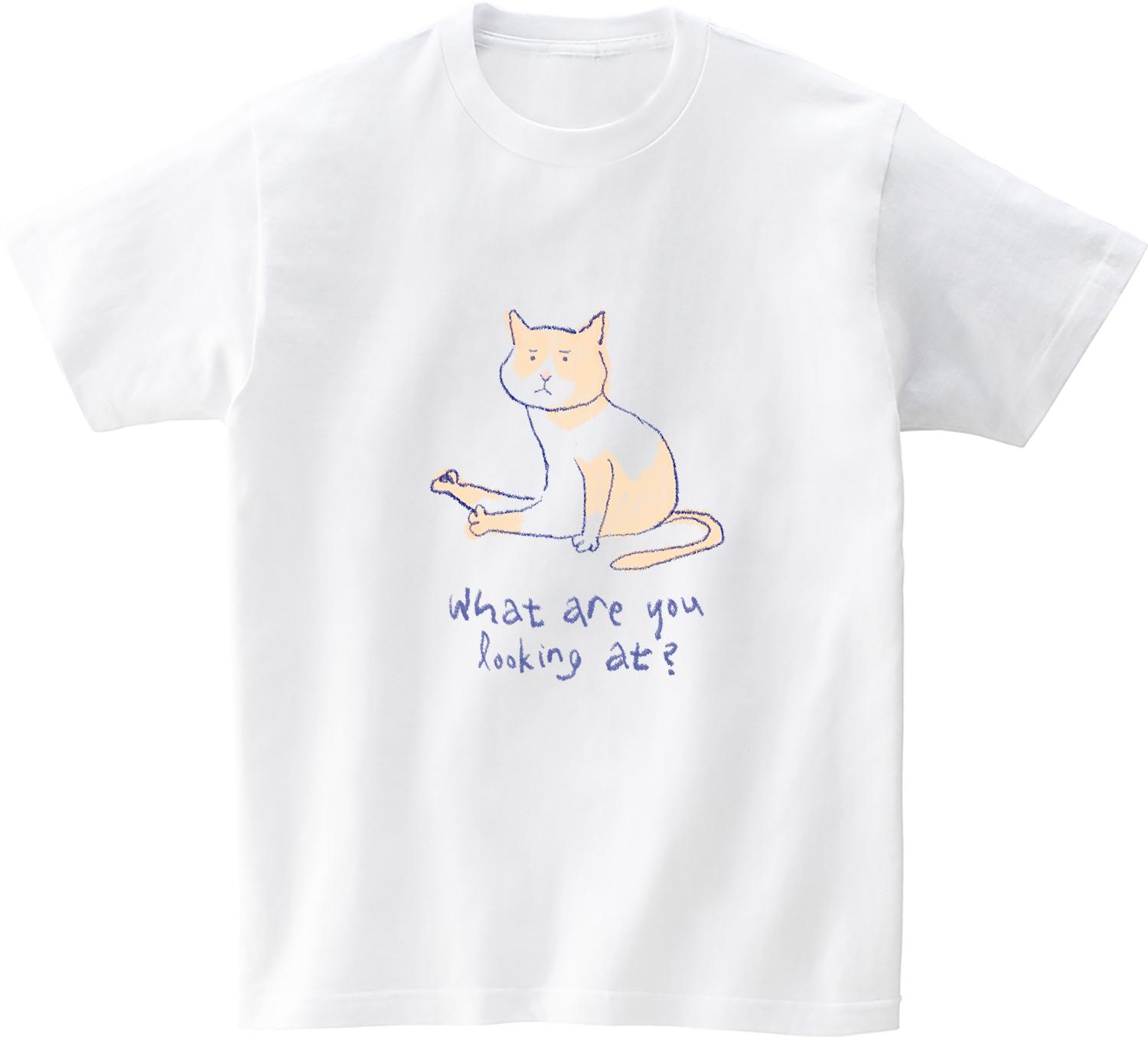 Awesome Us (23Ss) What Are You Looking At White Short Sleeve T-Shirt L/Free