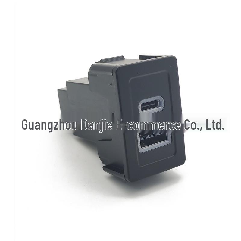 Compatible QC3.0 Car Charger & Type-C USB Audio Data Interface for Suzuki Tianyu SX4 Swift