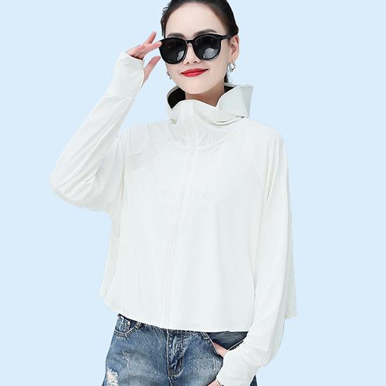 Solbeskyttende klær for kvinner om sommeren, UV-bestandig, langermet, ultratynn, allsidig sykkelbekledning, solbeskyttende klær, fritidsklær