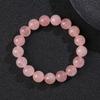 Madagaskar Natürlicher Rosenquarz Runde Perlen Armband DIY-Set