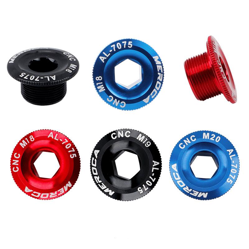 M18/M19/M20 Cranks Screw CNC Aluminum Alloy Crankset Arm Bolt Crankset Cover General Cycling Accessories