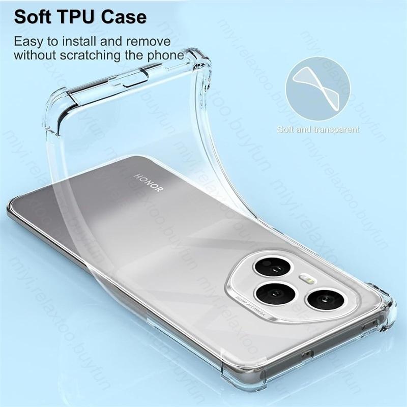 Thick Shockproof Silicone Clear Phone Case For Honor400 Honor 400 Pro Lite Honor400Pro Honor400Lite 5G Transparent Soft Cover