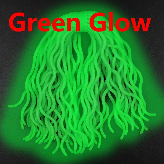 

Рыболовная приманка в виде силиконовых червей зелёный