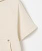 Ribbed Short Sleeve Hoodie [Ivory]