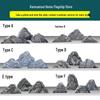Snow Wave Stone Slices for Indoor and Outdoor Karesansui Landscaping and Rockery Decoration.