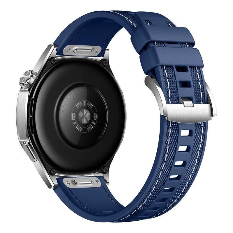 22mm Strap Suitable for Huawei Watch 5 46mm Soft & Durable Silicone Nylon Replacement Wristband for GT5 GT4 46mm/WATCH Ultimate