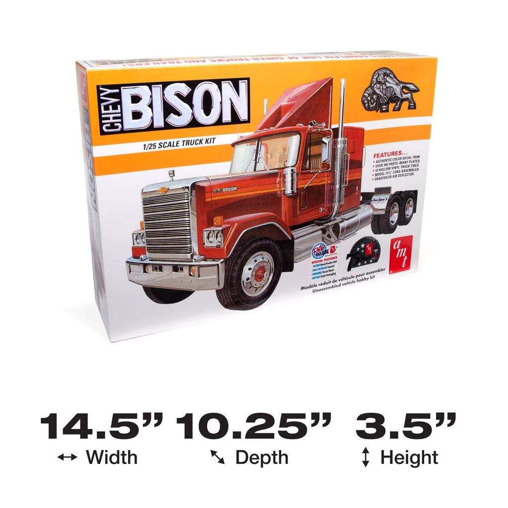 AMT Chevrolet Bison Konventioneller Traktor, Kunststoffmodell, AMT1390, 1/25