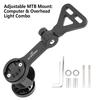 ATWEINA MTB Bicycle Watch Stand Adjustable Mountain Bike Aluminum Alloy Front Lamp Holder Riding Accessories