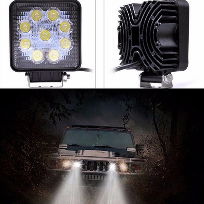 4Inch 27W Square Spot Beam Led Work Light Driving Fog Lights Front Bumper US 4Inch 27W Square Spot Beam Led Work Light Driving Fog Lights Front Bumper US