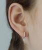 St.Scott London Shine Drop One-Touch Earrings Stj-Eb1735Wg