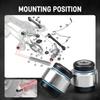 BEVINSEE Steel Rear Trailing Arm Bushing Set For BMW E90 E92 E93 E91 M3 E82 E87 X1 E84 3 Series 1 Series Replaces 33326763092