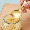 2Pcs Mini Stainless Steel Spoons Coffee Tea Scoop Metal Condiment Sugar Salt Spice Spoon Kitchen Small Scoop Spoon for Canisters